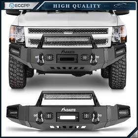 L839796top Linktop Bumper Offroad Front / Rear Biult-in 144w Leds For Chevy Silverado 1500 2007-13