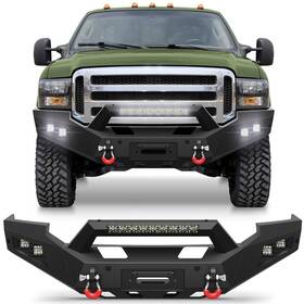 Bp-f1005-f1010 Longcarpart For Ford F250 F350 F450 Super Duty 2005-2007 Front Or Rear Bumper With Winch Plate