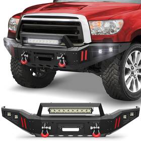 2022007 Longsun For Toyota Tundra 2007-2013 And Sequoia 2011-16 Front Bumper With Parking Sensor Hole