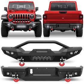 2022351-354 Longsun Front Or Rear Bumper For 2020-2025 Jeep Gladiator Jt With Winch Plate And Sensor Hole