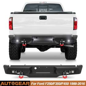 Bp-f1010 Longsun For 1999-2016 Ford F250/f350/f450 Steel Rear Bumper With Led Lights And Sensor Holes