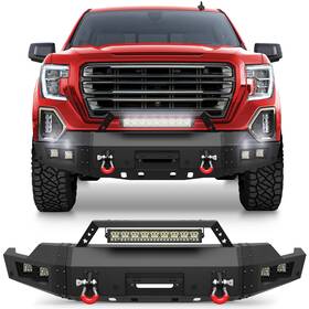Bt-2022345-g1002 Longsun Front Or Rear Bumper With Winch Plate &sensor Hole For 2019-2022 Gmc Sierra 1500