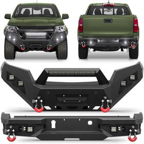Bp-c1011-c1012 Lsmmotor Front Or Rear Bumper For 2015-2022 Chevy Colorado With Winch &lights &sensor Holes