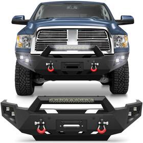 Bp-r1001-r1002 Lsmmotor For Dodge Ram 2500/3500 2010-2018 Front Or Rear Bumper With Winch Plate Led Lights