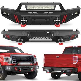 Bt-2022031 Lsmmotor Front Or Rear Bumper For Ford F-150 2009-2014 With Winch Plate&led Lights&d-ring