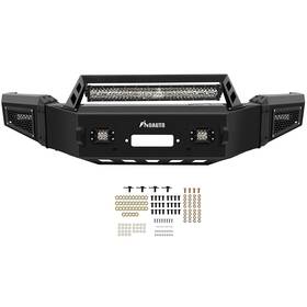 12783269 Luxfineparts Front Bumper Steel For 2018 2019 2020 Ford F-150 With Winch Plate&led Light D-ring