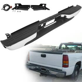 12802284 Luxfineparts Rear Bumper For 1999-07 Chevy Silverado Sierra 2500hd 3500 Chrome Complete