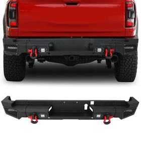12802356 Luxfineparts Offroad Steel Rear Bumper For 2021-2022 Ram 1500 Trx With Led Lights Black 12802356 Luxfineparts Offroad Steel Rear Bumper For 2021-2022 Ram 1500 Trx With Led Lights Black