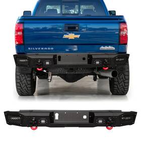 Si25-hg01-c Luywte For 2015-2019 Chevy/chevrolet Silverado 2500hd/3500hd Rear Bumper With Led Light