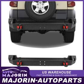 Ma127673j01 Majorin-autoparts Steel For 2007-2014 Toyota Fj Cruiser Heavy Rear Bumper Built-in Led Lights