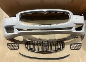 673000020 Map 2014-2016 Maserati Quattroporte Front Bumper Cover And Upper Lower Grille Set New