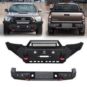 Ta-qg01-hg01-y Marsitter Mst For 2005-2015 Toyota Tacoma New Front/rear Bumper With Winch Plate&led Lights