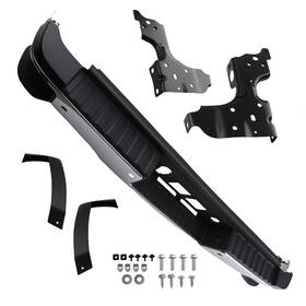23108151 Maxpeedingrods Fbrg9f Chrome Steel Rear Bumper For Gmc Sierra 1500 2014-2019 Reinforced