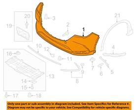Tm5550031bbb Mazda Oem 18-19 Cx-9 Front Bumper Grille-bumper Cover