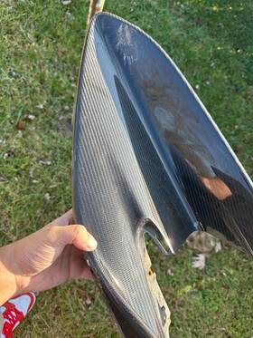 13ab557rp Mclaren 600lt Lh Front Bumper Lower Section Carbon Fiber Used