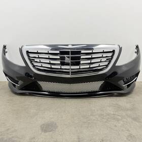 0009421635 Mercedes-benz 14-17 W222 S550 Amg Sport Front Bumper Cover Complete With Sensors Oem