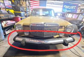 105-50485 Mercedes-benz Front Bumper Assembly Chrome Fits 1974 1975 1976 240d 300d 300 240