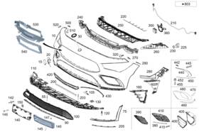 118-885-23-03 Mercedes-benz Genuine Basic Carrier Bumper