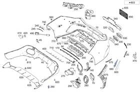 Mercedes-benz 118-885-85-00-64 Genuine Mercedes-benz Trim Strip