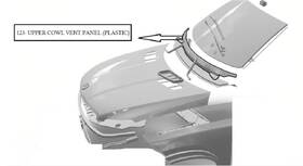 123.mb1d19 Mercedes-benz 2019 Cla250 Cowl Vent Panel