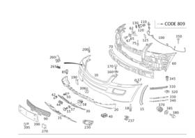 164-885-10-16 Mercedes-benz Genuine Reinforcement