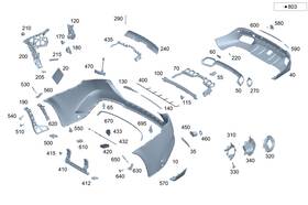 167-880-10-01 Mercedes-benz Genuine Basic Carrier Bumper