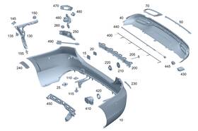 Mercedes-benz 177-885-09-00-64 Genuine Mercedes-benz Bumper Lateral Support