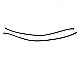 204-885-30-21 Mercedes-benz 12-14 C250 C300 2pcs Left And Right Rear Bumper Moulding Trim Oem