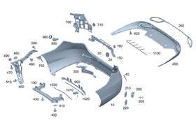 206-885-53-06 Mercedes-benz Genuine Trim Strip