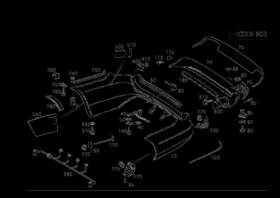 212-885-12-63 Mercedes-benz Genuine Bumper Lateral Support
