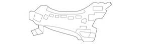Mercedes-benz 213-885-79-00 Genuine Mercedes-benz Basic Carrier Bumper