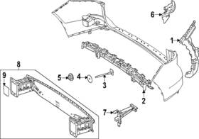 243-610-84-00 Mercedes-benz Genuine Impact Bar