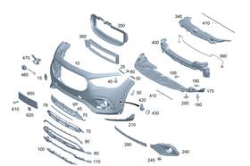 247-885-05-10 Mercedes-benz Genuine Trim Bumper