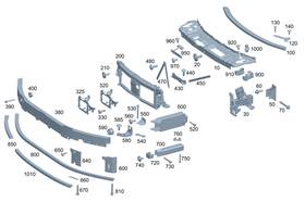 254-620-21-01 Mercedes-benz Genuine Bracing