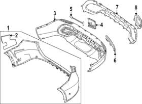 254-885-83-00 Mercedes-benz Genuine Trim Bezel