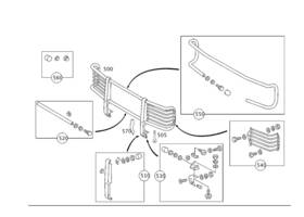 463-885-04-37 Mercedes-benz Genuine Impact Absorber
