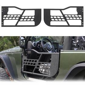 Merxeng Jk-2n-gv-door Off-road Tubular Doors Half Tube Guards For 07-18 Jeep Wrangler Jk 2 Door