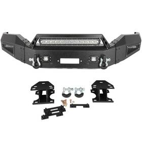 11259853 Michelleautoitem For 2016-2018 Gmc Sierra 1500 Steel Front Bumper Complete With Light Bar D-ring