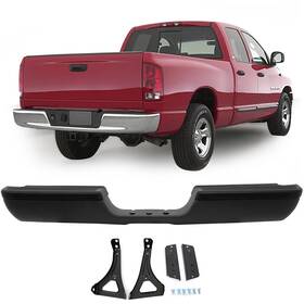 11279062 Michelleautoitem Black Stainless Steel Rear Bumper Assembly For 1994-2002 Dodge Ram 1500 2500