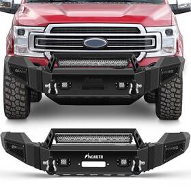 11281658 Michelleautoitem For 2011-2016 Ford F-250 Super Duty Steel Front Bumper With Winch Plate&led Lights