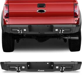 11281682 Michelleautoitem For 2009-2014 Ford F150 Svt Raptor Rear Bumper With Winch Seat And Led Lights