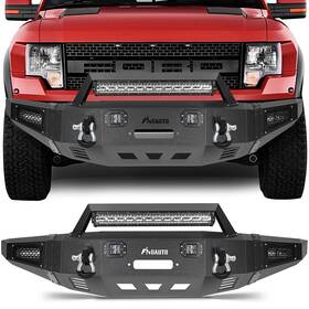 11281683 Michelleautoitem For 2010-2014 Ford F-150 Svt Raptor Steel Front Bumper With D-ring And Winch Plate