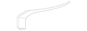 6407a272 Mitsubishi Genuine Side Molding