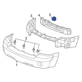 Mitsubishi Oe 6101678 For Raider 2006-2009 Front Bumper Impact Bar Nut