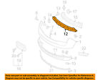 7a1z17c882a Mkx Bumper-bumper Absorber Foam Impact Oem Lincoln Ford 07-10