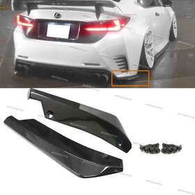 Th09 Mokuyo Carbon Fiber Rear Bumper Splitter Canards For Lexus Rc 200 300 350 2014-2021