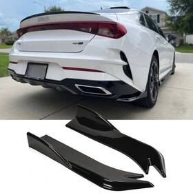 Th10bk Mokuyo For Kia K5 Optima 2021-2023 Glossy Black Rear Bumper Diffuser Splitter Canards