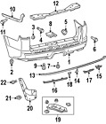 5275135010 Molding Center Oem Genuine Toyota