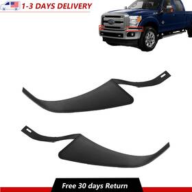 Ot003076 Moonsport Front Left Right Bumper Step Pad Outer Molding Trim Fit 2011-16 Ford Super Duty