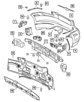 05101012aa Mopar Genuine Rear Energy Absorber 5101012aa